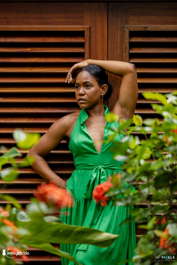 Papaya Blossom Romper