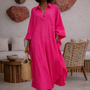 The Solstice Collared Kaftan