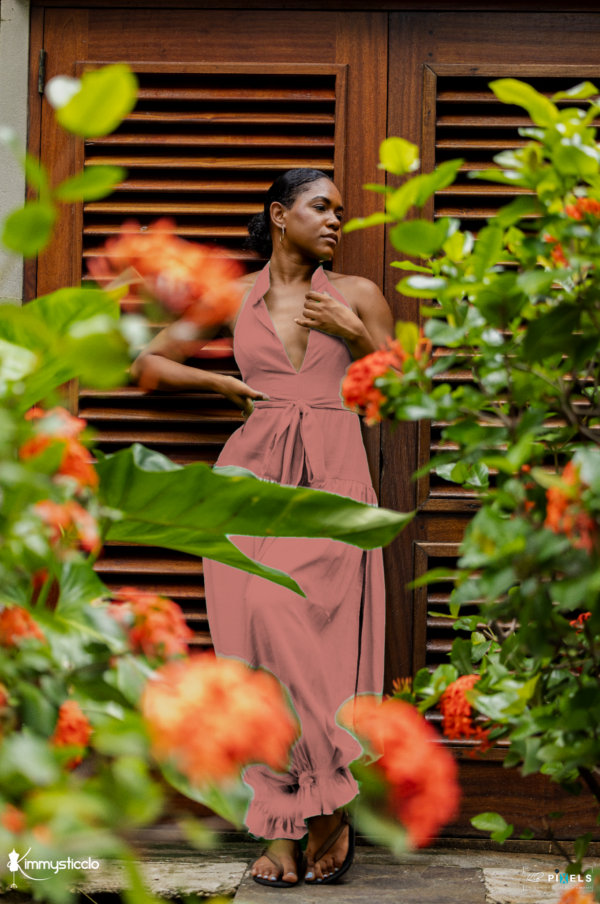 Papaya Blossom Romper - Image 8